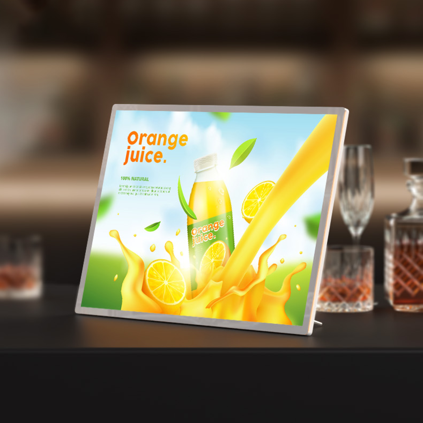 LED Display Light Panel Stand/Mounted (17" x 12")