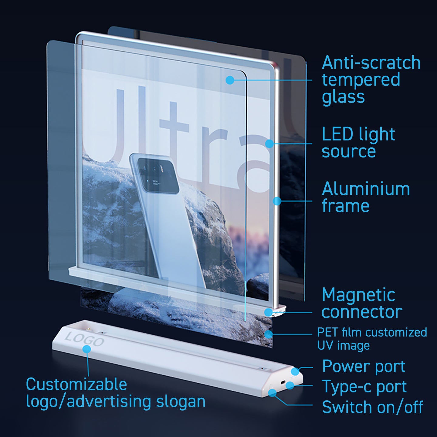 LED Table Top Stand